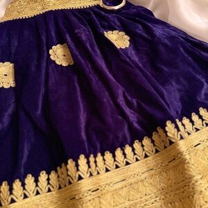 Elegant Purple and Gold Women's Skirt